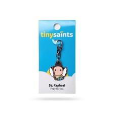 Tiny Saints St. Raphael CHARM - Paracord, Bracelets, Backpacks, Gifts NEW