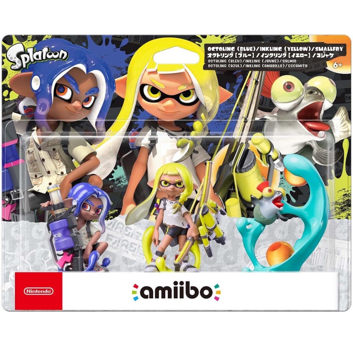 Splatoon 3 amiibo Set Of 3 Octling Blue, Imkling Yellow And