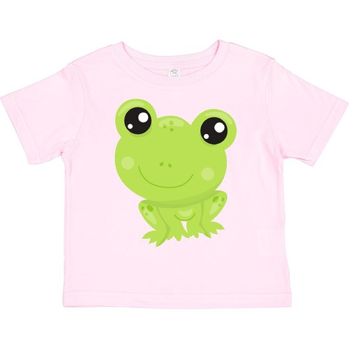 Inktastic Cute Frog, Little Frog, Baby Frog, Green Frog Toddler T-Shirt Animals