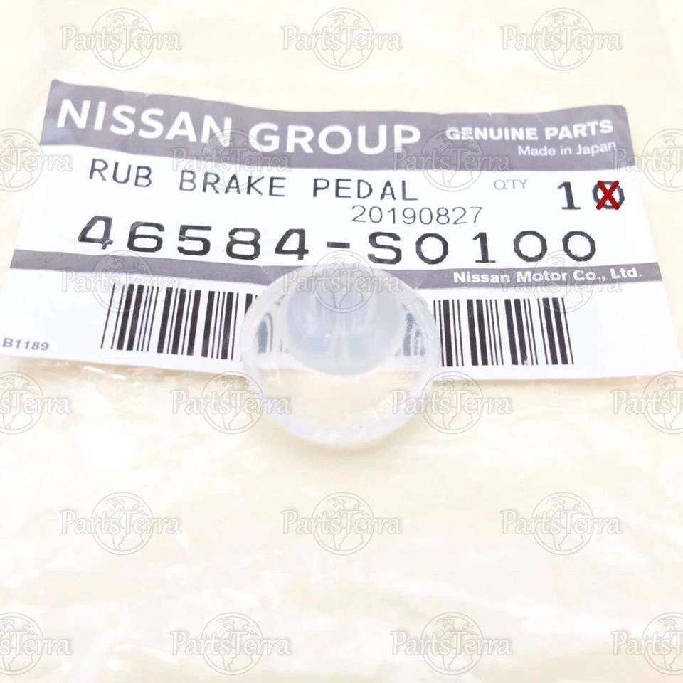 Interruptor de goma genuino Nissan 200SX / 240SX 46584S0100 tapón embrague pedal de freno Foto 2 de 4