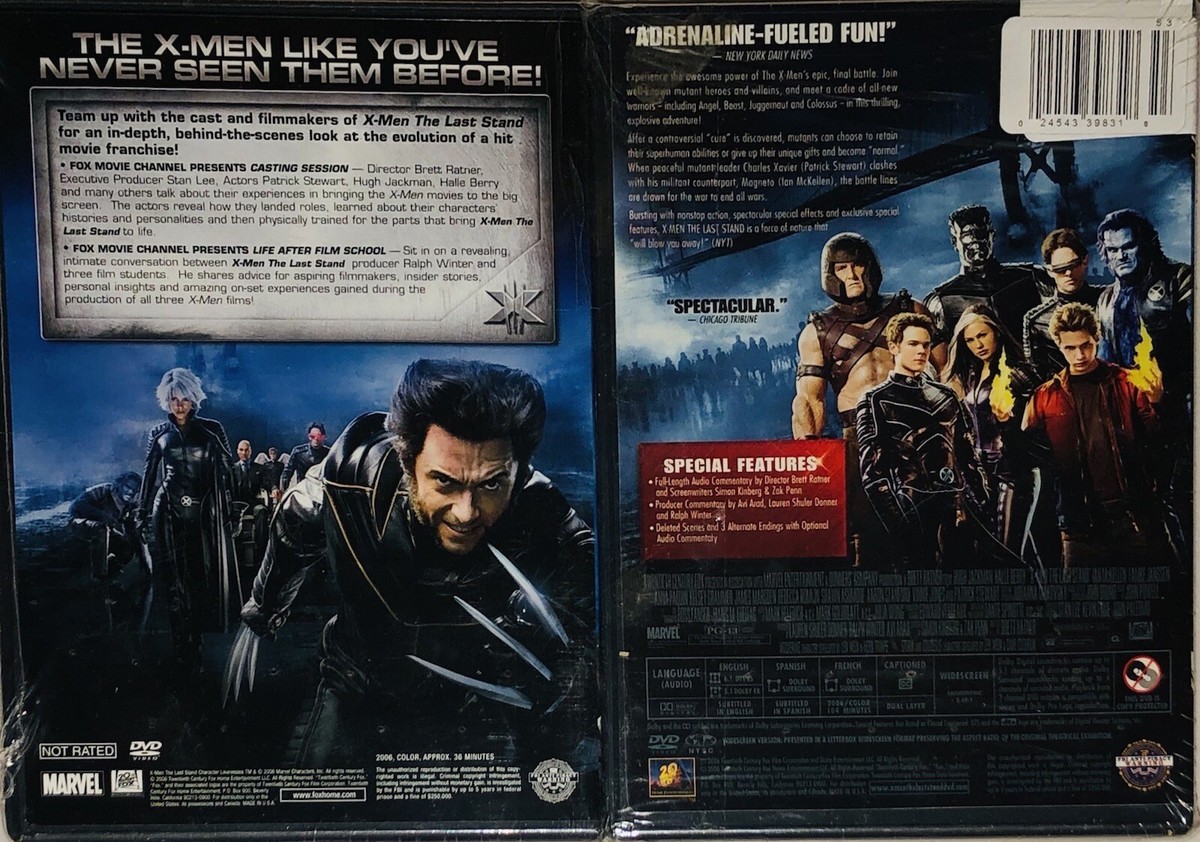X-Men Last Stand & X-Men Revealed Walmart Exclusive Bonus Disc