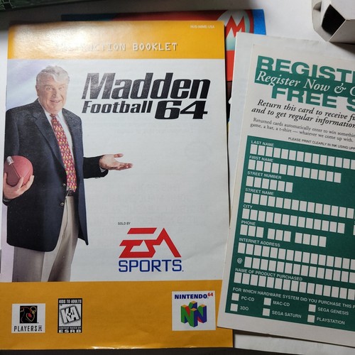 madden 64 - CIB - Gut - Nintendo 64 - Bild 5 von 6