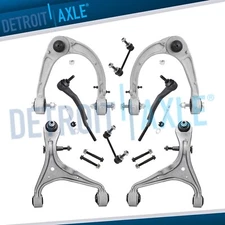 AWD Front Upper Lower Control Arm Sway Bars Tie Rod for 2008-2014 Cadillac CTS