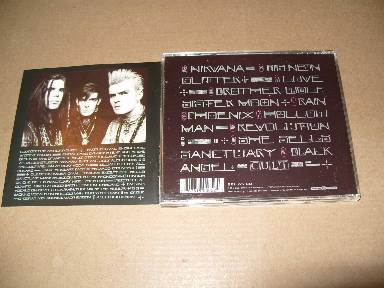 The Cult - Love (1985)  CD EXCELLENT / INLAYS VERY GOOD+ CONDITION