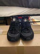 Size 10 - Nike Air Huarache Triple Black 2013 PRE-OWNED