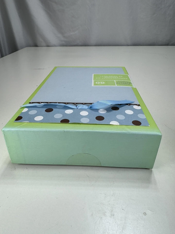 Kit de invitación de anuncio imprimible para bebé niño BLUE DOTS de Gartner-50 unidades NUEVO Foto 4 de 4