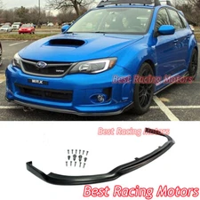 For 2011-2014 Subaru Impreza WRX STi CS Type-2 Style Front Bumper Lip (Urethane)