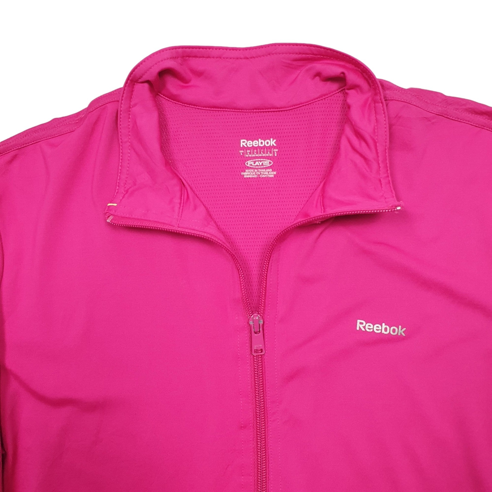 REEBOK Full Zip Active Running Sport Jumper Sweatshirt Womens L image 2