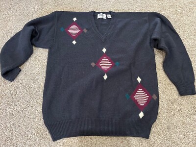 Vintage Brian Macneil Grandpa Sweater Wool Knit Size 2XL Tall