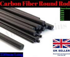 Carbon Fibre Fiber Round Rod High Strength Light RC Airplane Model Craft Hobby