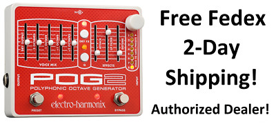 New Electro-Harmonix EHX POG 2 Polyphonic Octave Generator Effects Pedal
