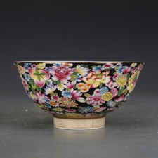 5.6" Good Chinese Jingdezhen Colour Enamels Porcelain Ten Thousand Flower Bowls