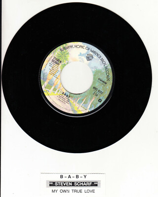 STEVEN SCHARF B-a-b-y 7'' 45 rpm vinyl record BRAND NEW + juke box title strip