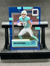 2022 Panini Clearly Donruss ERIK EZUKANMA Blue Rated Rookie RC #/99 | Dolphins