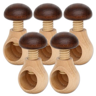Nussknacker Pilz mit Schraubgewinde als 5er Set