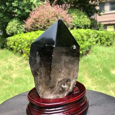 4.37LB Natural Rare Beautiful  Tea Black QUARTZ Crystal  Mineral Specimen 1786