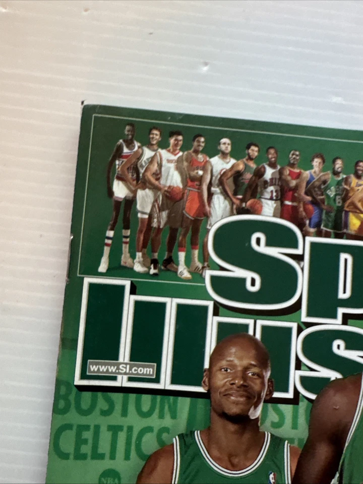 Revista Sports Illustrated NBA Preview 10-29 2007 Celtics Big 3 KG Allen Pierce Foto 3 de 4