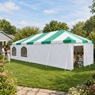 Commercial Frame Tent w Sidewalls 20x40 Green Canopy Waterproof Event Party