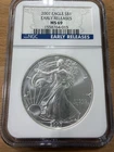 ⭐️2007 S$1 American Silver Eagle Coin NGC MS 69- Early Releases⭐️