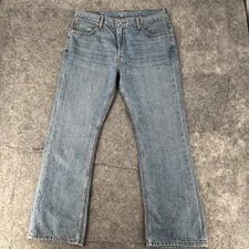 Levis 527 Jeans Mens 36x30 Blue Denim Boot Zip Fly Classic 100% Cotton