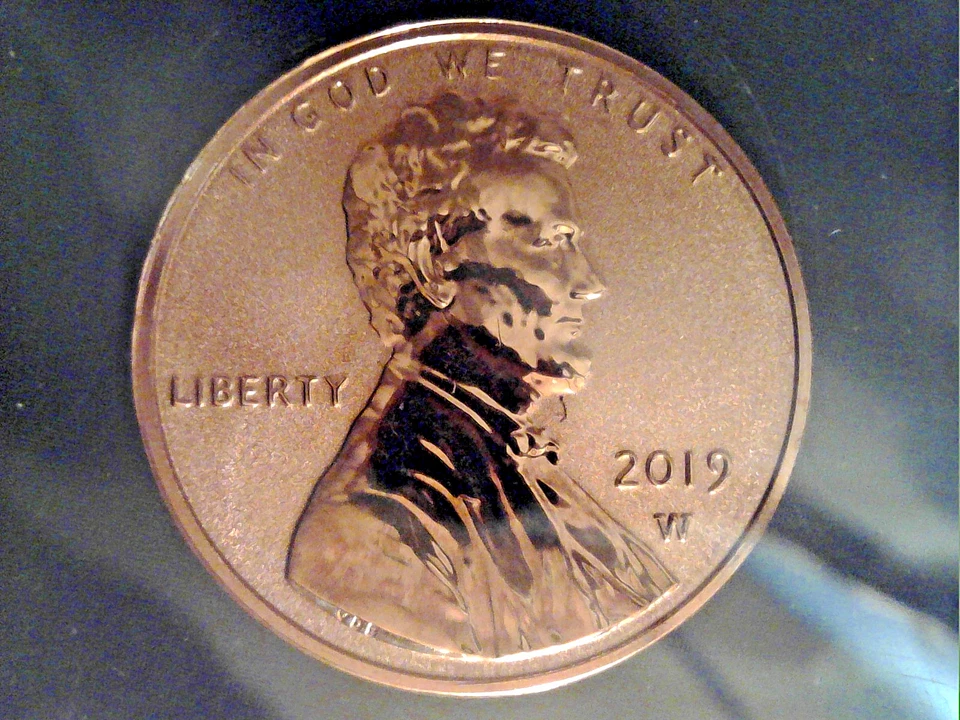 2019 W Lincoln Reverse Proof Penny. Read Description. - Image 2 of 4