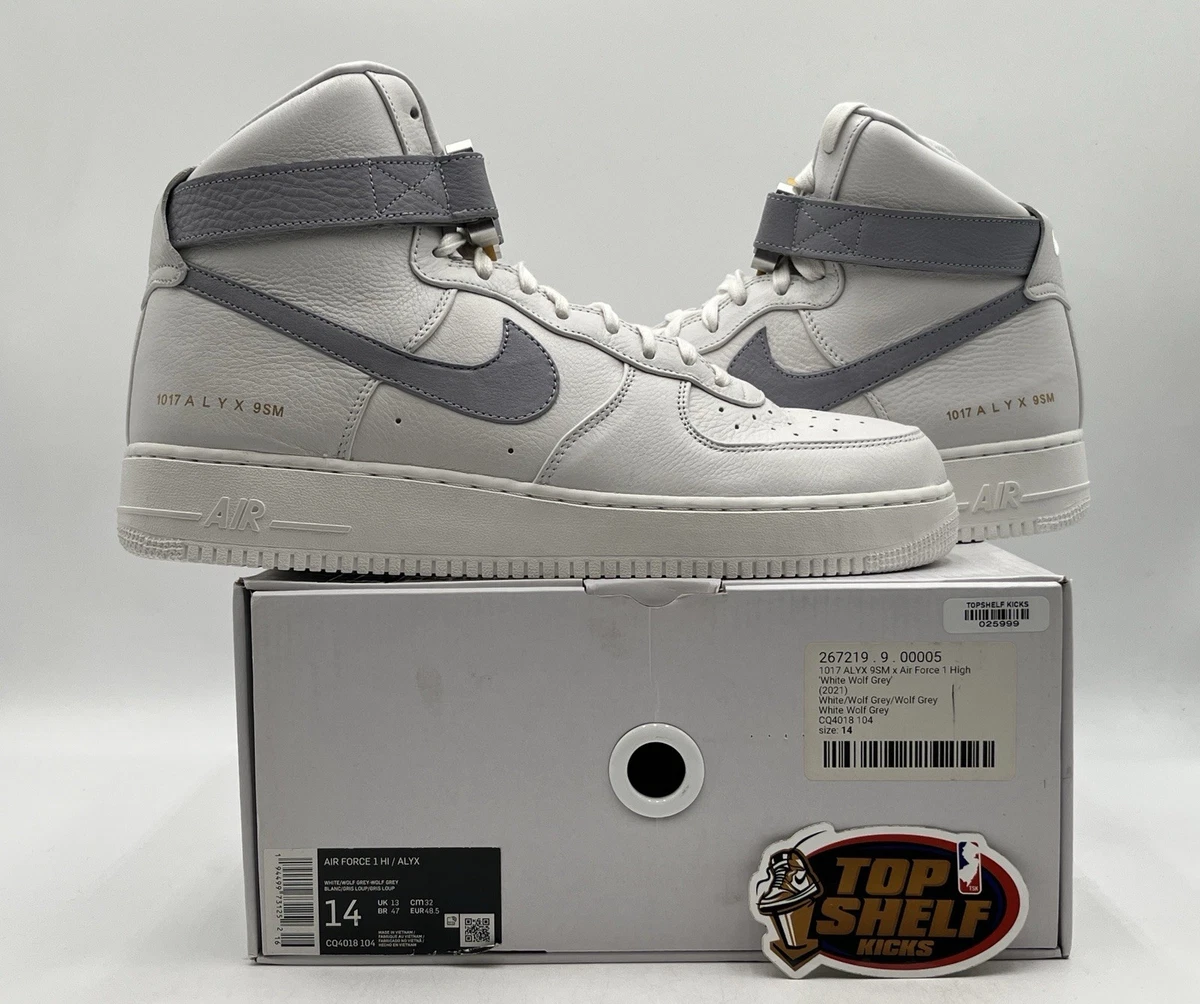 Nike 1017 ALYX 9SM x Air Force 1 High White Wolf Grey for Sale