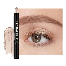 Champagne Silver Cream Eye Shadow Sticks Brightener Pencils for Women, Champa...