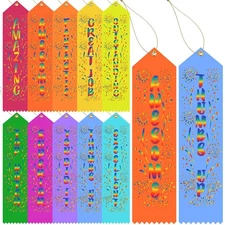 Chinco Award Ribbons Bulk Participant Ribbons for Prizes Fun Award Honorable ...