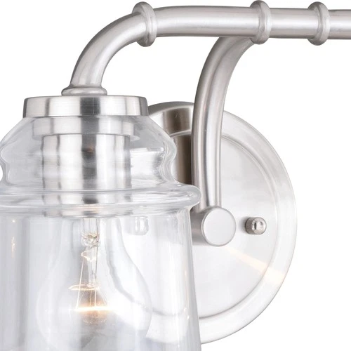 Vaxcel Lighting W0240 Toledo 2 Light 15"W Vanity Light - Black - Picture 6 of 12