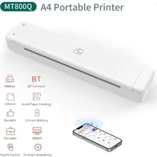HPRT MT800Q Thermal Printer A4 Portable Inkless Printer Bluetooth for Travel