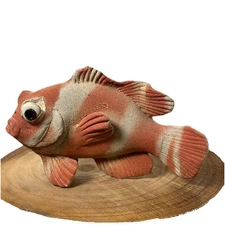 Alan and Rosemary Bennett Clownfish wall hanging Sculpture Stoneware Clay