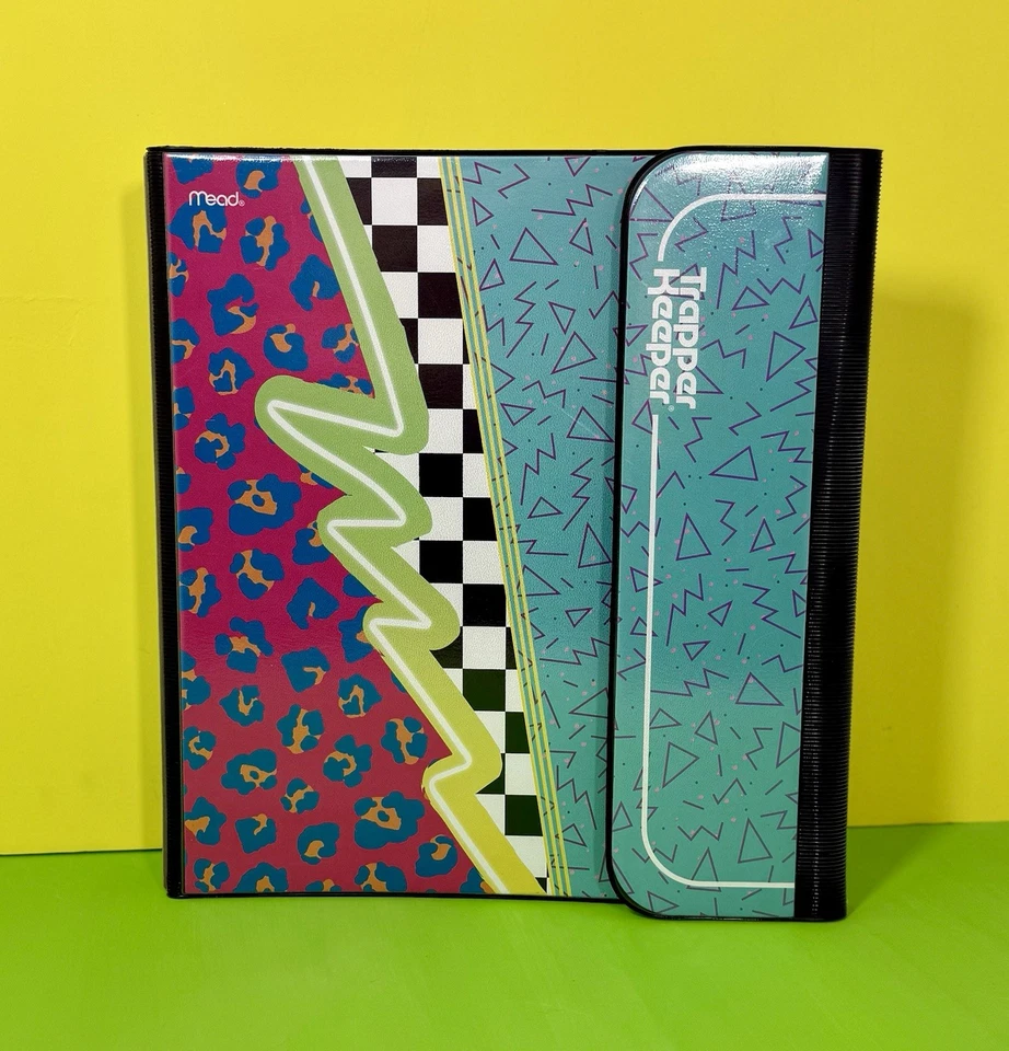 Carpeta de 3 anillas Mead Trapper Keeper con 2 carpetas estilo retro años 80 2021 remake años 90 Foto 2 de 4