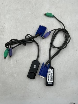 LOT OF 2  HP 520-290-508 KVM Cables HP spares 396632-001 FREE SHIPPING