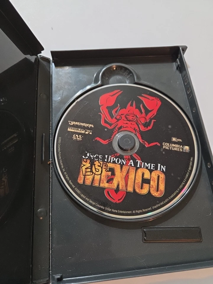 Once Upon a Time in Mexico (DVD, 2004) Selma Hayek Johnny Depp Antonio Manderas  - Image 3 of 3