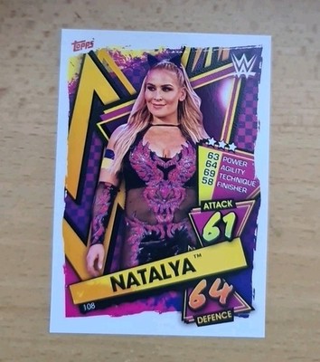 WWE Karte NATALYA Topps Slam Attax 2021 Card Wrestling Diva # 108