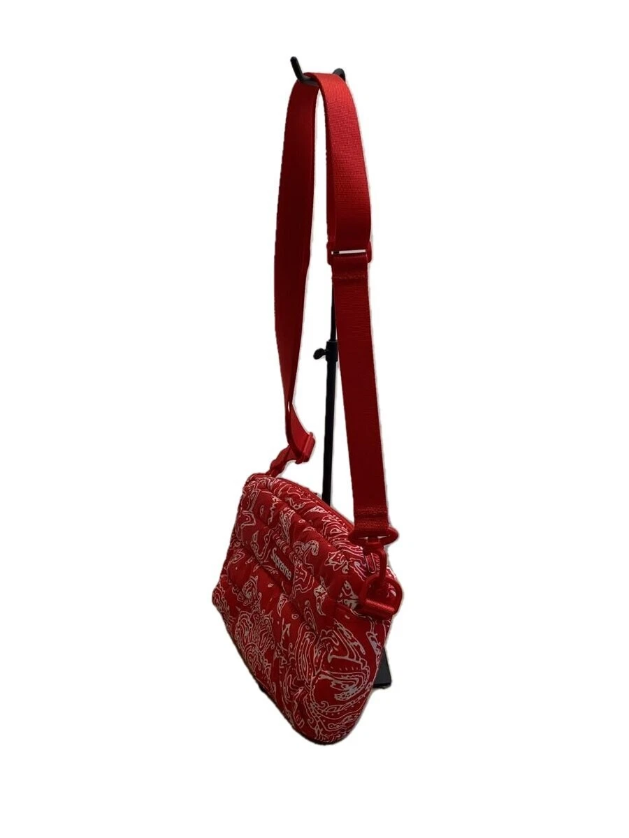 Supreme 22Aw/Sac latéral tampon rouge cachemire/épaule polyester
