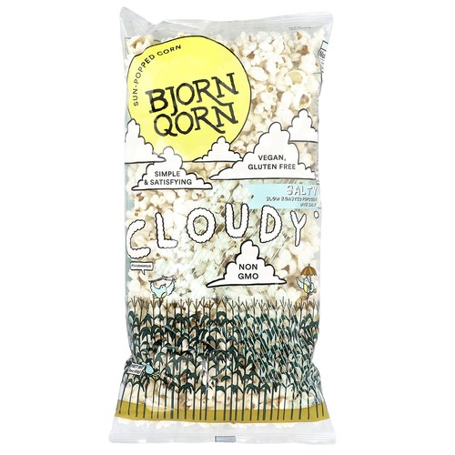 Sun-Popped Corn, Cloudy Salty, 3 oz (85 g)