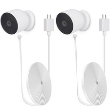 2 Pack 10Ft/3M Power Cord and Adapter for Google Nest Cam Outdoor or Indoor, Bat