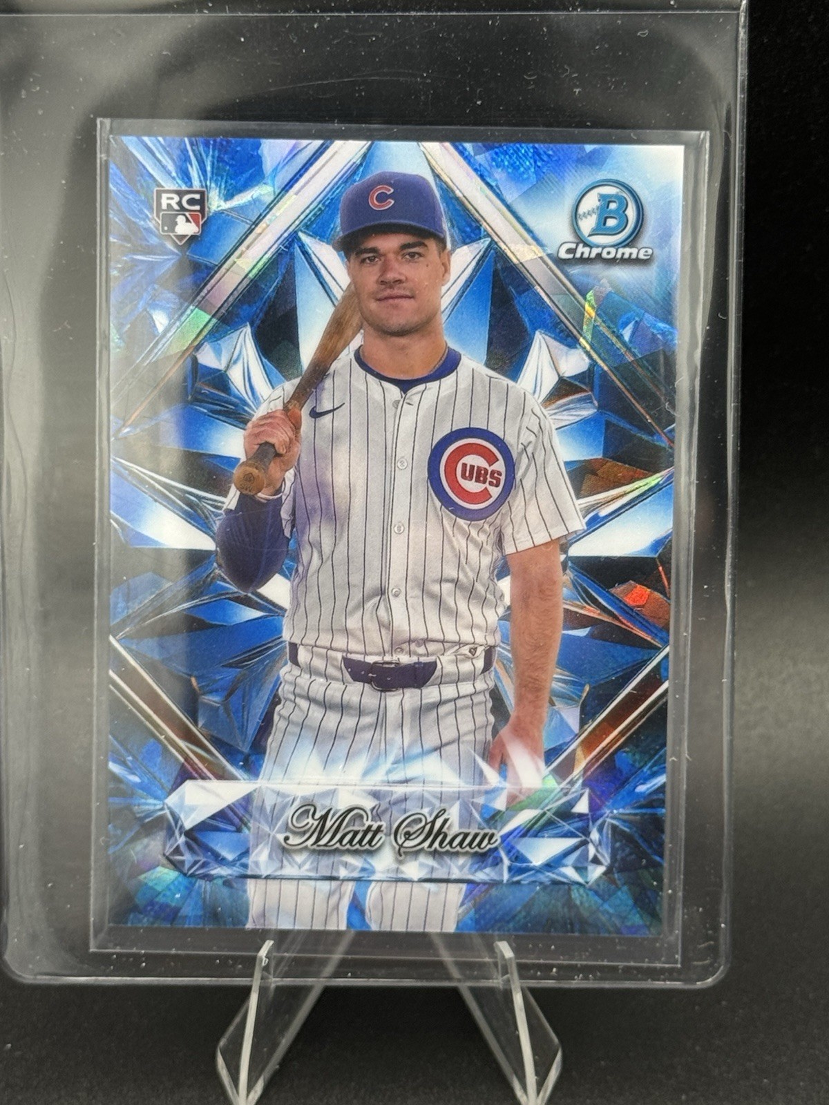 2025 Bowman Chrome Sapphire Selections Matt Shaw Rookie Card Chicago Cubs