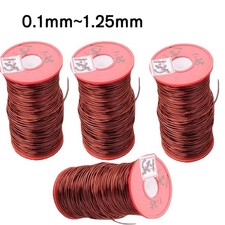 0.1~1.25mm Enamelled Copper Winding Wire Coil Solderable Magnet Cable High Temp