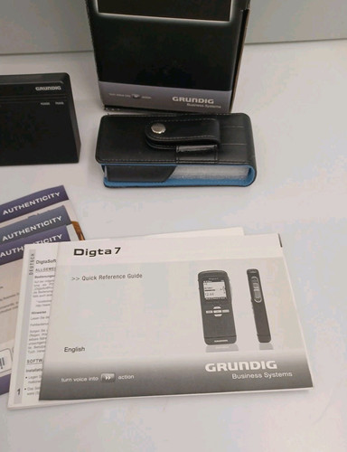 Grundig Digta 7 registratore digitale portatile dettatura con stazione 447 - Foto 5 di 12