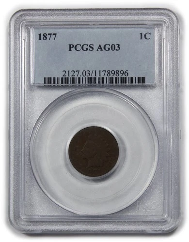 1877-P Indian Head Cent — photo from the most recent tracked eBay sale