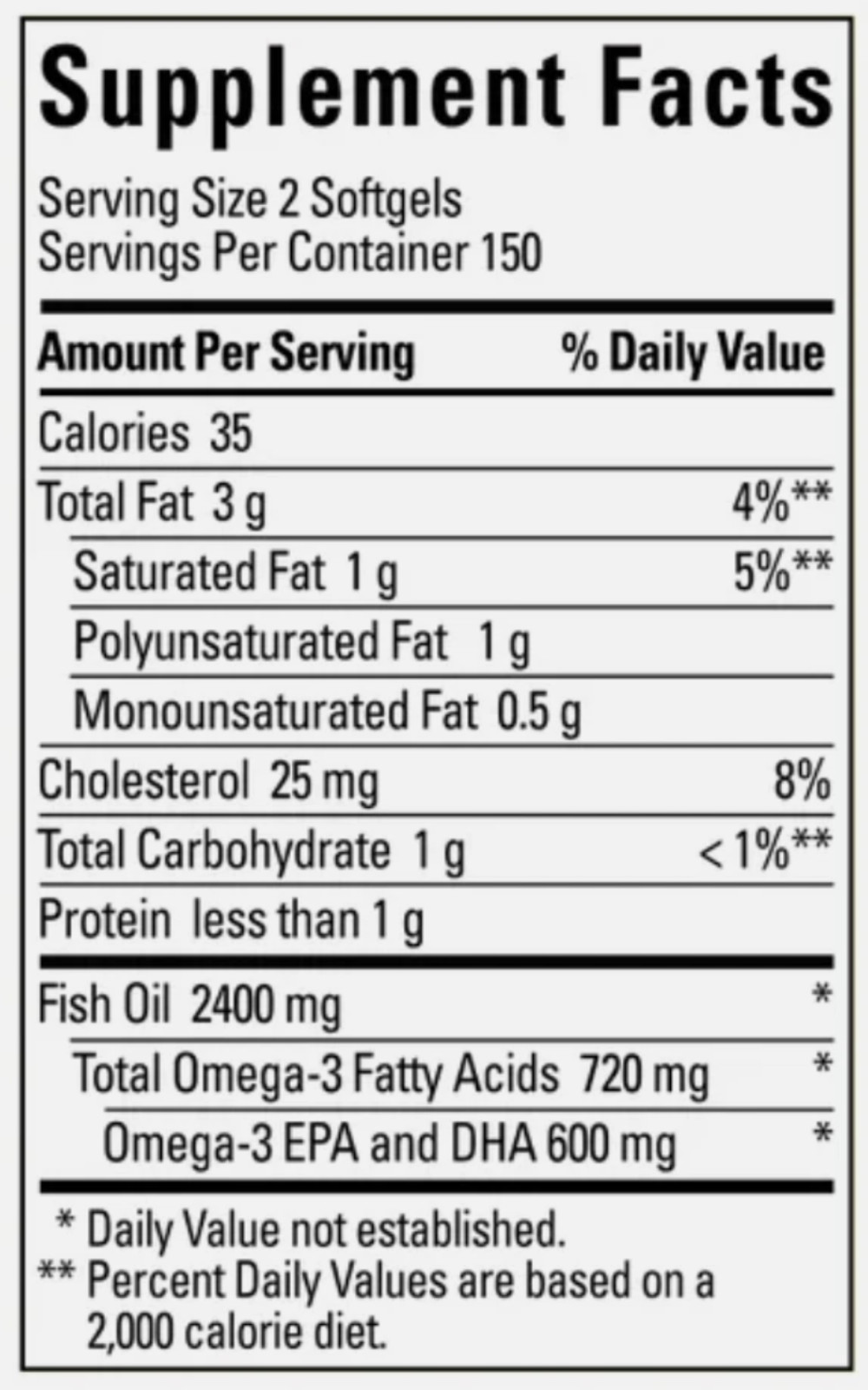 Fish Oil 1200 mg Nature Made  , EPA, DHA & 360 mg OMEGA-3, 300 Softgels