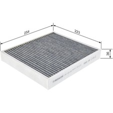 Bosch 1 987 435 502 Filter Innenraumluft für SEAT VW SKODA AUDI Pollenfilter