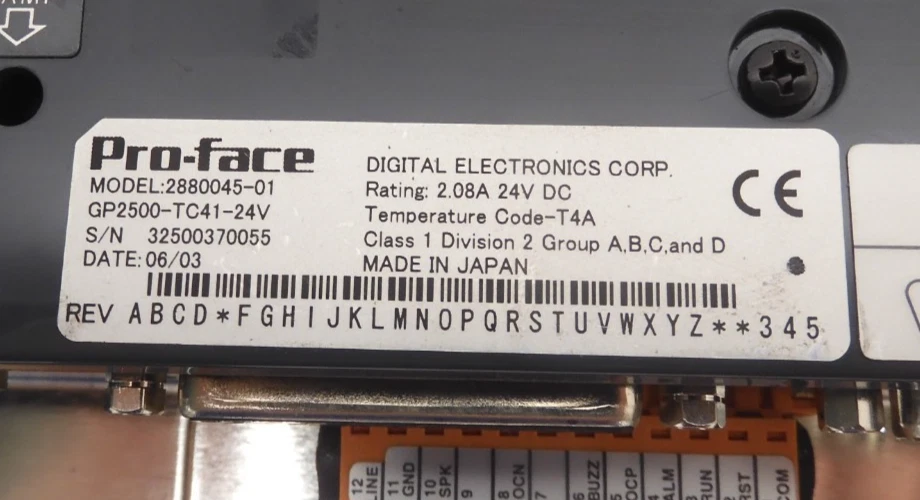 2880045-01, DIGITAL ELECTRONICS, PRO-FACE, GP2500-TC41-24V - Bild 4 von 4