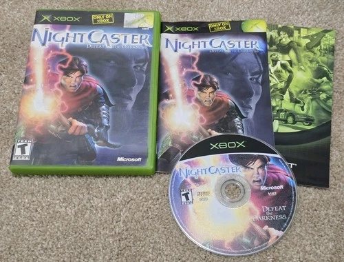 NightCaster Defeat the Darkness Original Microsoft XBOX Video Game, COMPLETE