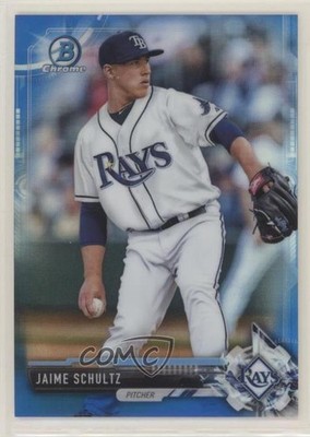 2017 Bowman Chrome Prospects Blue Refractor /150 Jaime Schultz #BCP198 0i21