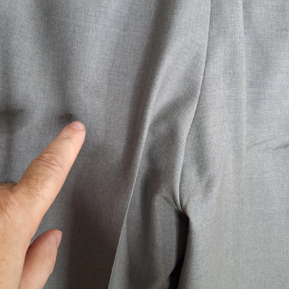 1960s Phoenix 2 Piece Suit Mens 40R 34X30 Solid Gray Half Lined - Image 3 of 4