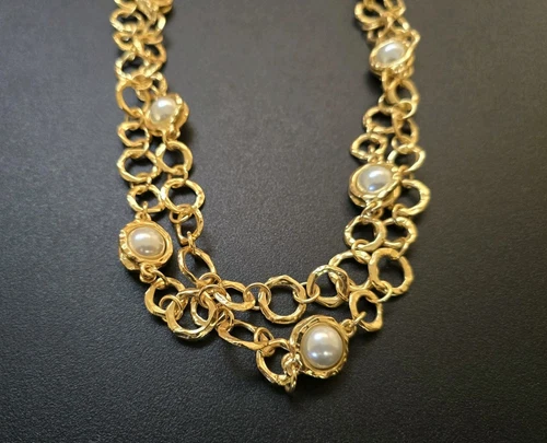 Karine Sultan Luminous Pearl Station Necklace - Picture 4 of 9