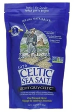 Light Grey Celtic Sea Salt 1 Pound Resealable Bag Additive-Free